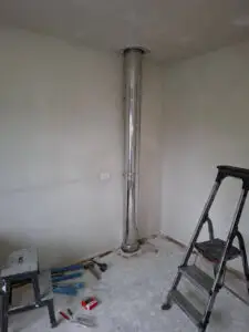 dubbelwanig rookkanaal 1e verdieping zonder omkokering