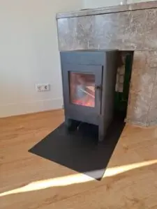 Veldheer 1 zijkant brandend