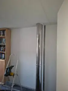 Dubbelwandig rookkanaal nog zonder omkokering