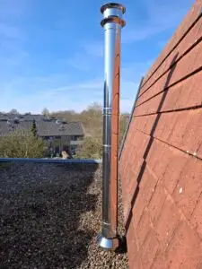 Dubbelwandig rookkanaal buiten