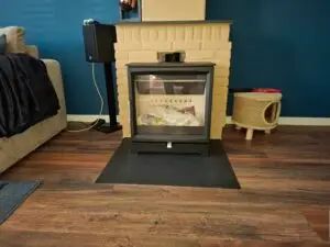 Charlton & Jenrick Fireline Woodtec 5 Kw XW extra breed 564mm vooraanzicht