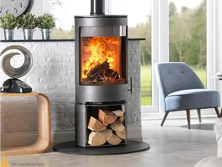 Charlton & Jenrick Purevision vrijstaand rond model hoog open houtvak